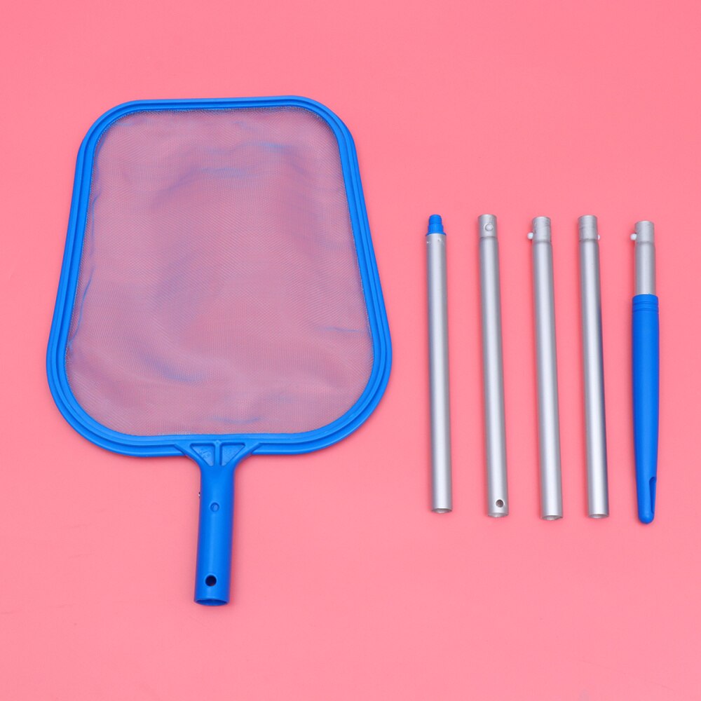48 Inches 122cm Pool Leaf Rake Mesh Frame Net Skimmer Cleaner Swimming Pool Tool Blue