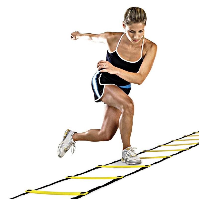 11 Rung 18 Feet 6M Agility Ladder Agility Training Ladders Soccer Football Speed Ladder Training Stairs Fitness Equipment