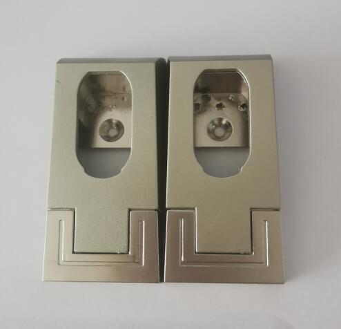 2Pcs Zinklegering Kast Kledingstang Flens Klem Pijp Rail Base Gordijn Staaf Douchegordijn Kast Staaf End Ondersteunt sockets: K
