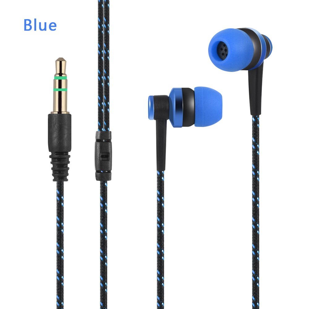 3.5mm stereo gaming headset hoofd hoofdtelefoon bas met microfoons ruisonderdrukking voor computer telefoon dubbele/enkele stekker: Blauw