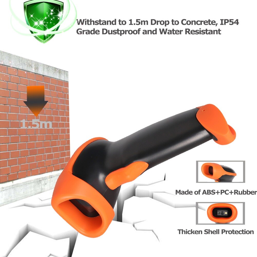 High speed barcode scanner wired, barcode scanner 2d USB scanners A4 Handheld Scanners Mj2818