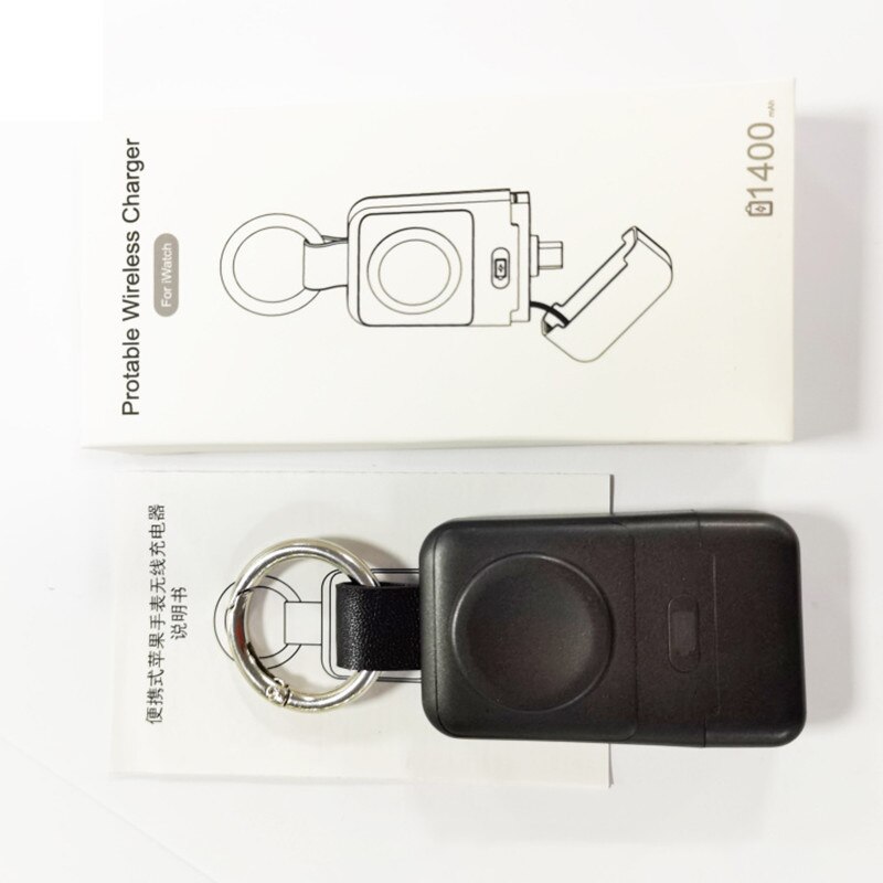 Wireless Charger Watch For Apple Watch 7 Keychain USB C 1400Mah Portable Power Bank Battery Charger For Apple Watch 6 5 4 Iwatch