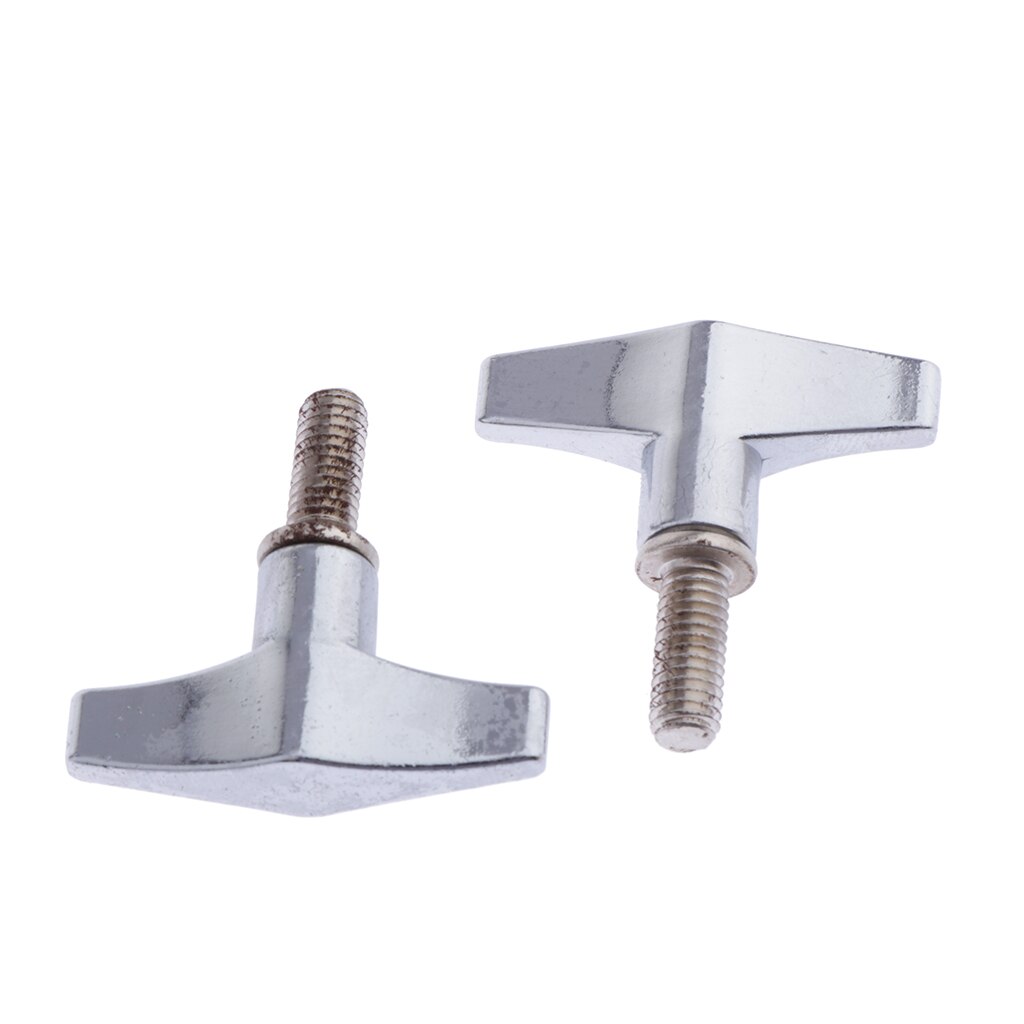 2 stk sinklegering trommelstativ vingemutter trommel cymbal stativ vingemutter skrue  m6