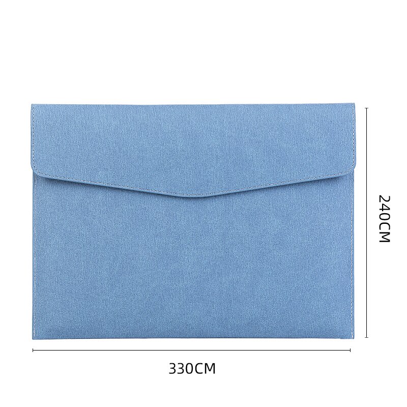 A4 File Folder Documents Portable Paper Organizer Envelope Bag Storage Box Stationery for Business Office: Blue