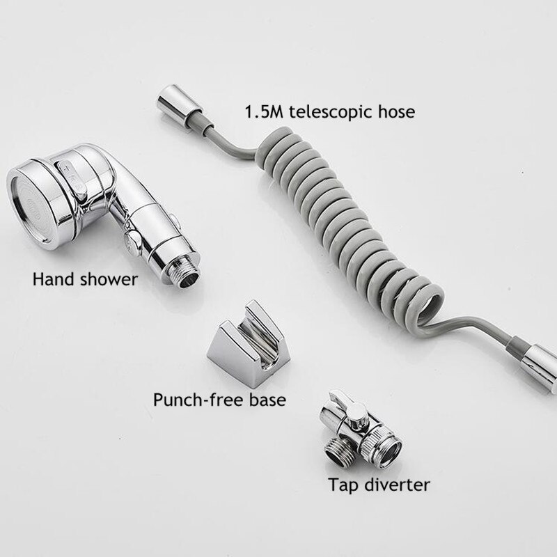 Bathroom Water Faucet External Shower Head Set Toilet Wash Basin Extend Wash Hair Artifact Hold Small Nozzle Wash Hair Shower