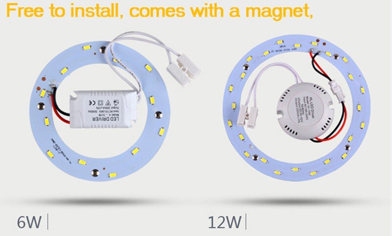 6W 12W 15W 18W 24W 36W 80W 100W LED-PANEEL Cirkel Ring Licht 220V SMD 5730 LED Ronde Plafondlamp voor Eetkamer