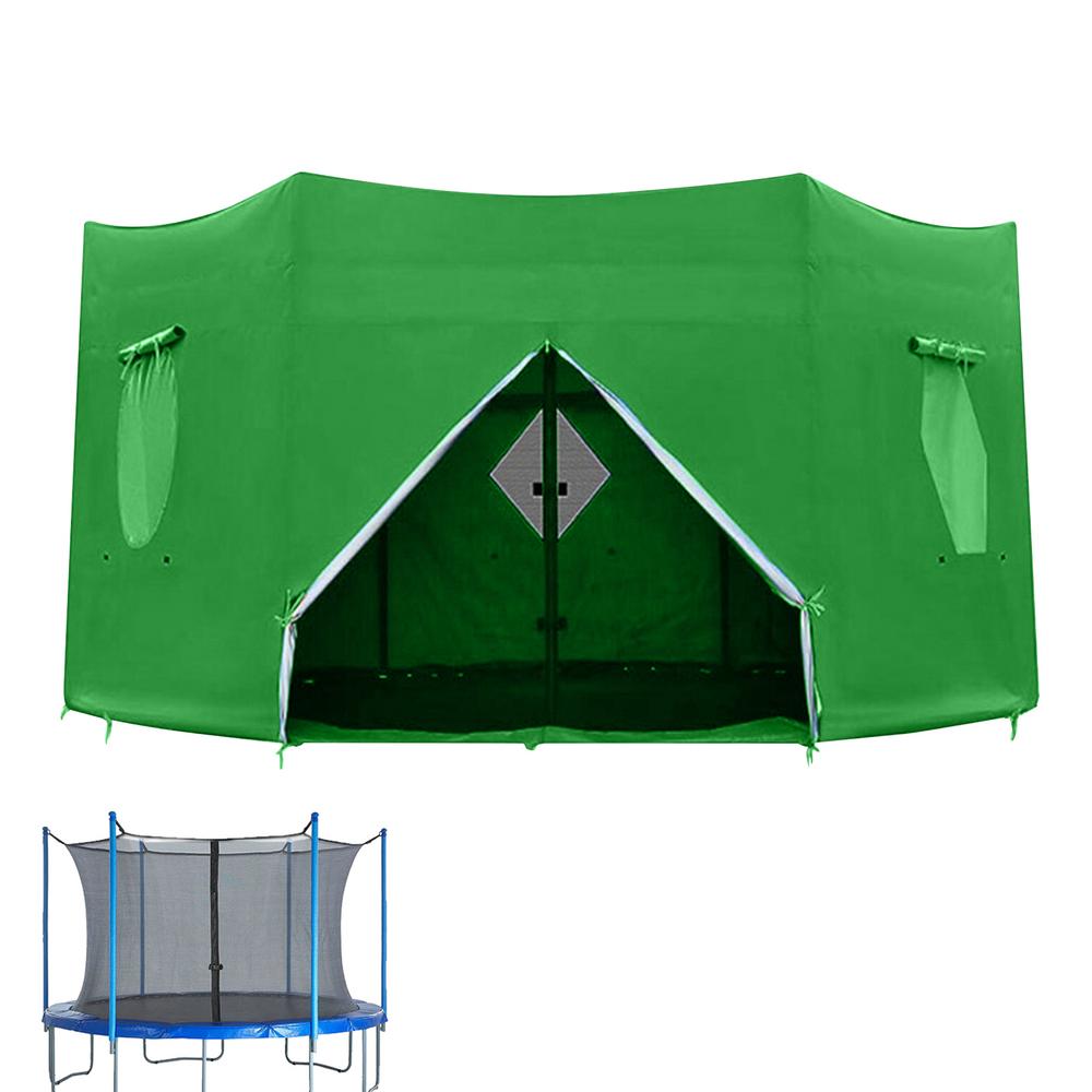 Tent for trampoline, anti-uv trampoline, sunshade, trampoline cover, multi-purpose trampoline canopy, trampoline sunshade: Green