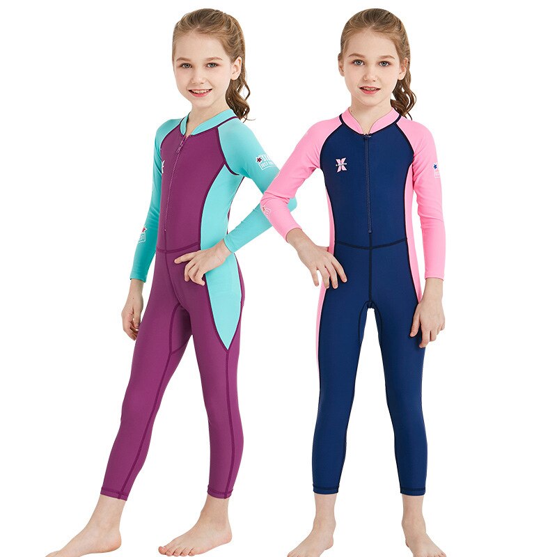 Child One-piece Diving Suit Surfing Wetsuit Kids Boys Girls Chilren Thermal Swimsuit Wetsuits for Diving Swimming Surfing