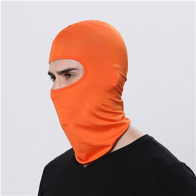 Sports Headscarf Neck Motorcycle Face Mask Winter Warm Ski Snowboard Wind Cap Outdoor Cycling Balaclava Hat: Orange