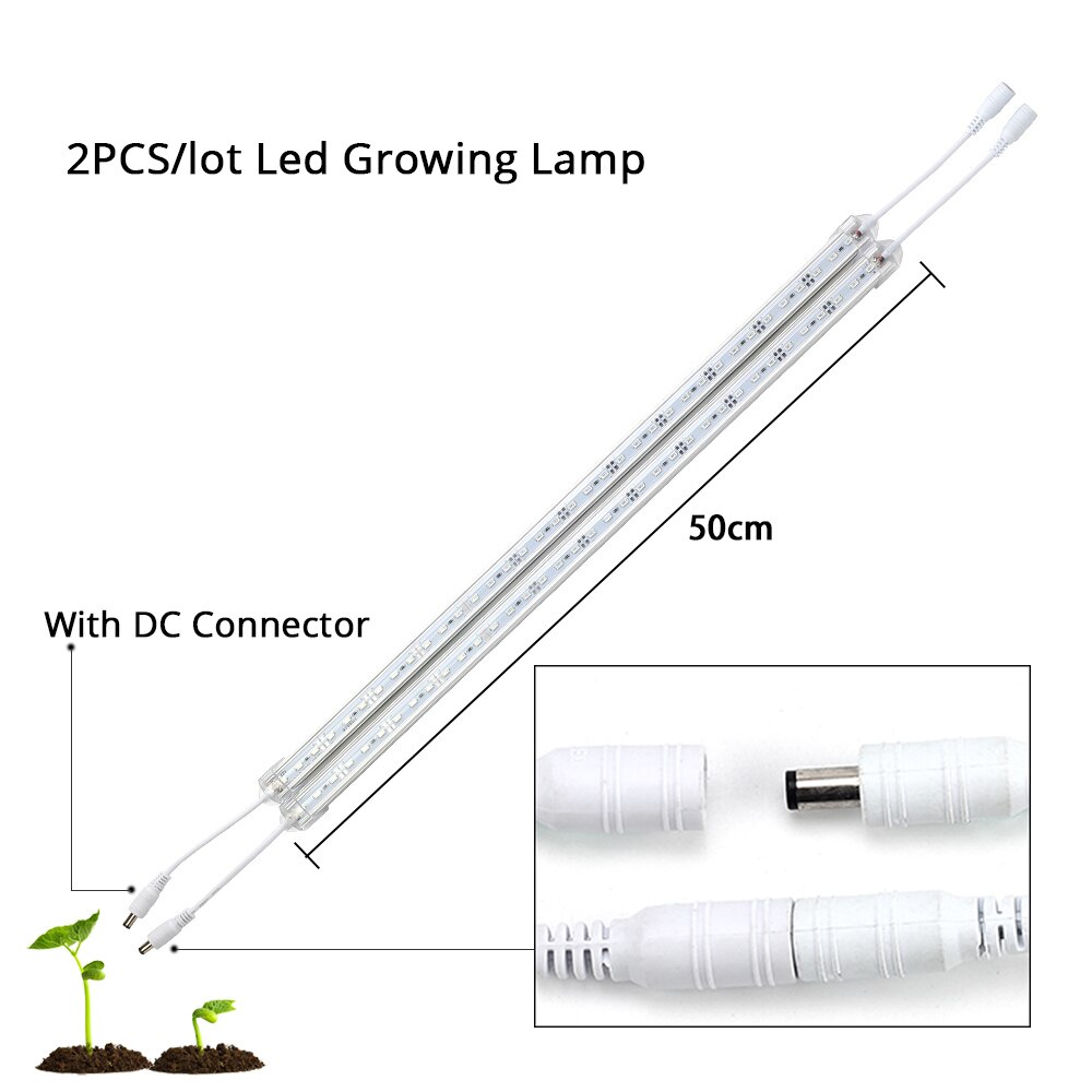 2 Teile/los LED Wachsen Licht Gesamte Spektrum 12V IP67 Wasserdichte 5630 LED Bar Licht für Aquarium Gardent Gewächshaus Anlage wachsenden Lampen