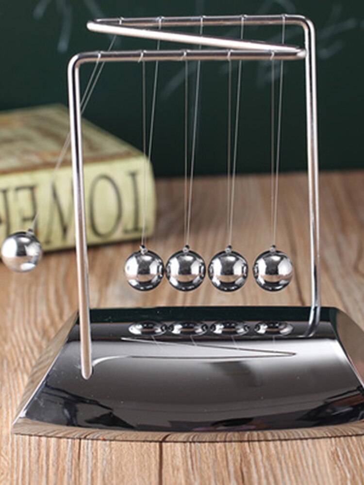 Newton's Cradle Desk Table Decor Metal Pendulum Ball Newton Ball Physics Science Pendulum Steel Balance Ball