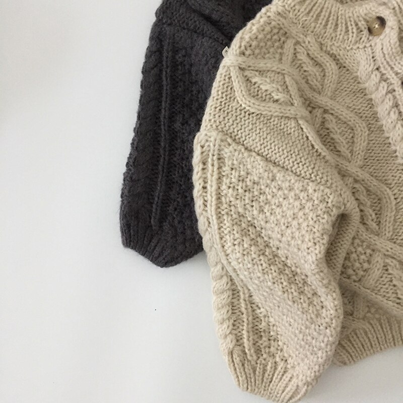 DEEPIN Studio 2022 primavera nuovi vestiti per bambini maglione monopetto in cotone maglione corto Cardigan per ragazze e ragazzi 1-7T