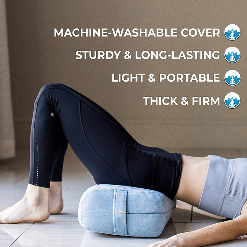 Vierkante Yoga Bolster Kussen Ondersteunende Bolster Body Kussen Meditatie Kussen Met Handvat Slaap Kussen Yoga Accessoires