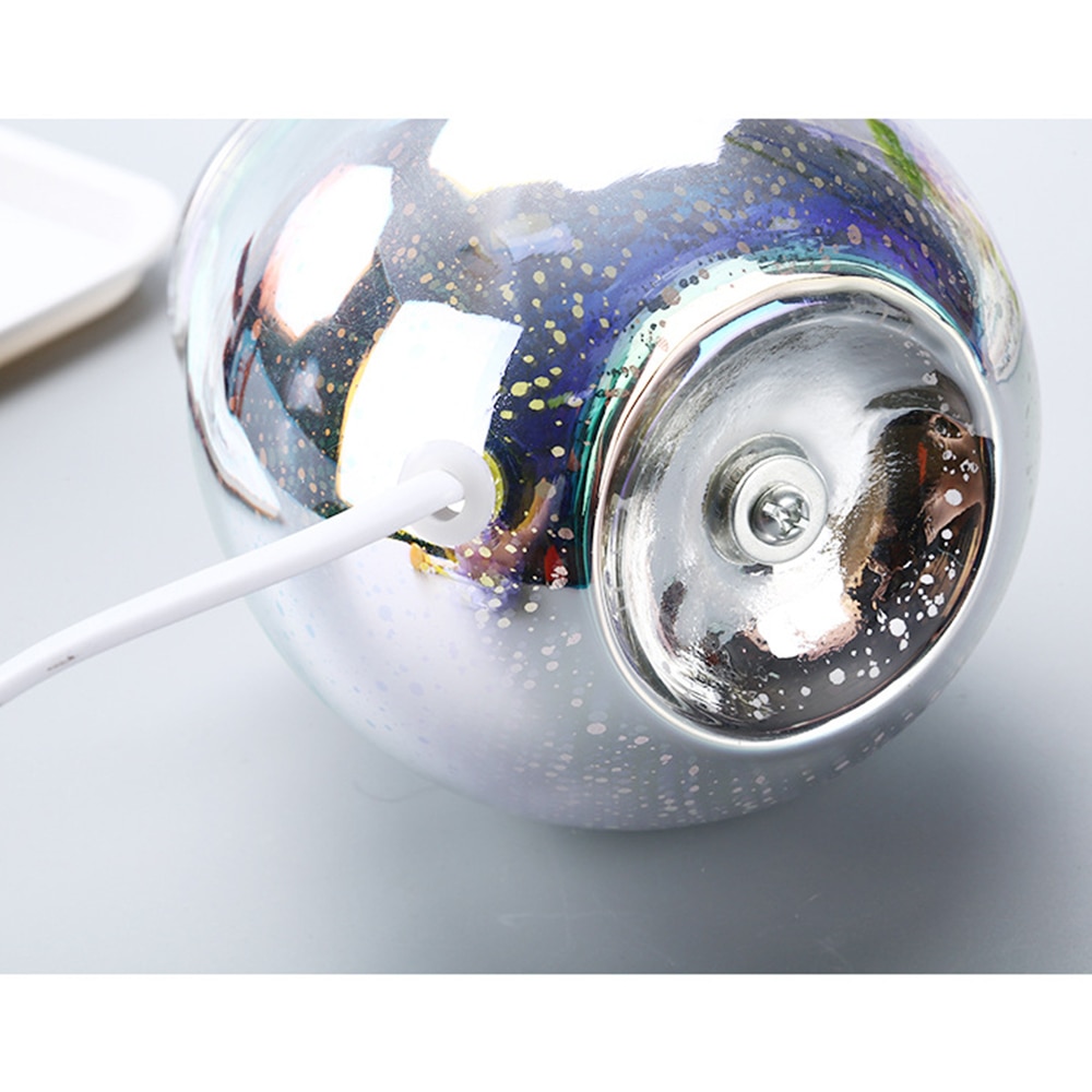 Difusor de vidrio para aromaterapia eléctrica 3D lámpara de aromaterapia cera fundida más lámpara de cristal con vela para el dormitorio de la oficina en casa