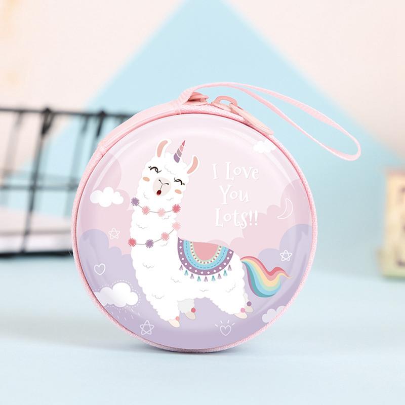 Christmas Decoration Round Tinplate Small Coin Purse Cute Small Wallet Children's Candy Box Toys
