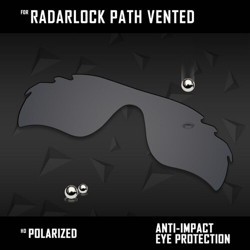Lentes de repuesto oowlit para gafas de sol oakley radarlock path vented  oo9181 polarizadas (varios colores): Negro