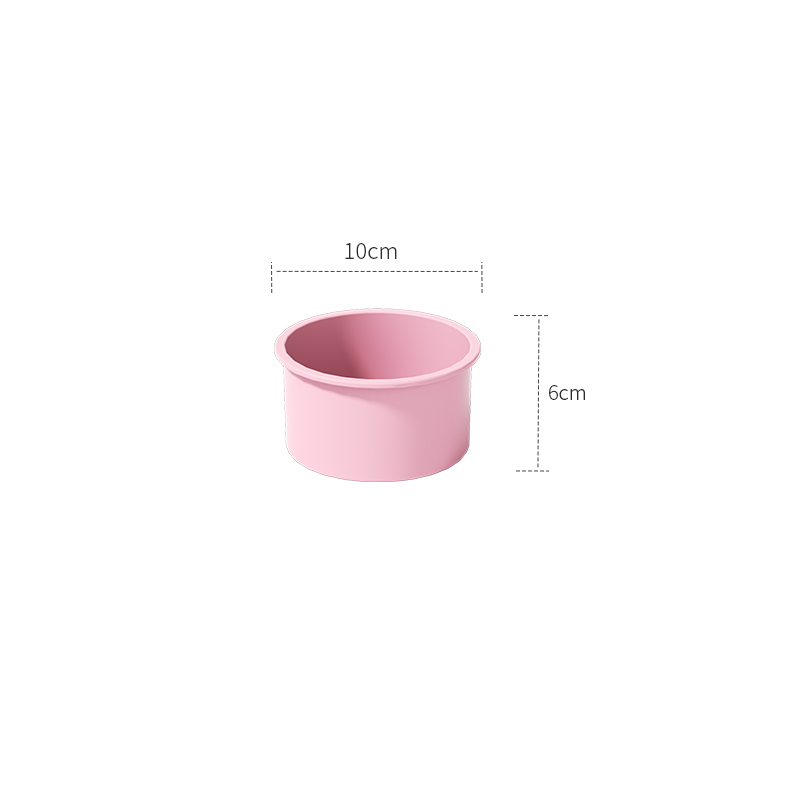 4 6 8 10 Zoll runde Silikon-Kuchenform, antihaftbeschichtet, auslaufsicher, rund, tiefe Käsekuchen-Schicht-Backformen, Kuchendosen für Geburtstags-Tier-Kuchen: Navy Blau