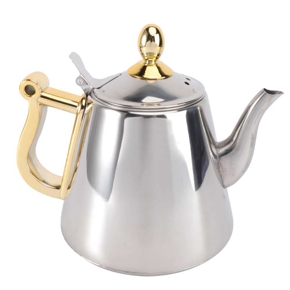 1.2L Induction Cooker Safe Stainless Steel Tea Kettle Teapot with Infuser