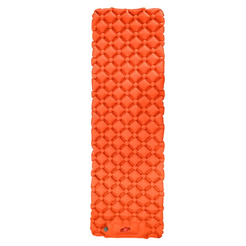 Camping Inflable Air Matras 190*58*5Cm Ingebouwde Voet Inflator Pomp Vouwen Opblaasbare Matras Kamp bed Voor Tent Reizen: orange