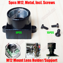 5 stk / parti zinklegering metal  m12 monterings linseholder understøtter afstandsbeslag cctv sikkerhedskamera modul skrueadapterstik