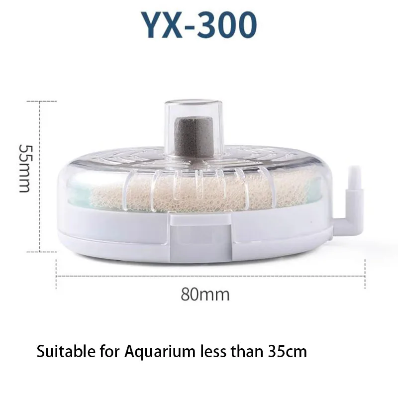 Filtro de tanque de peces de acuario súper fino, filtro de esponja bioquímica transparente, filtro biológico de agua de acuario para acuario pequeño: Blanco