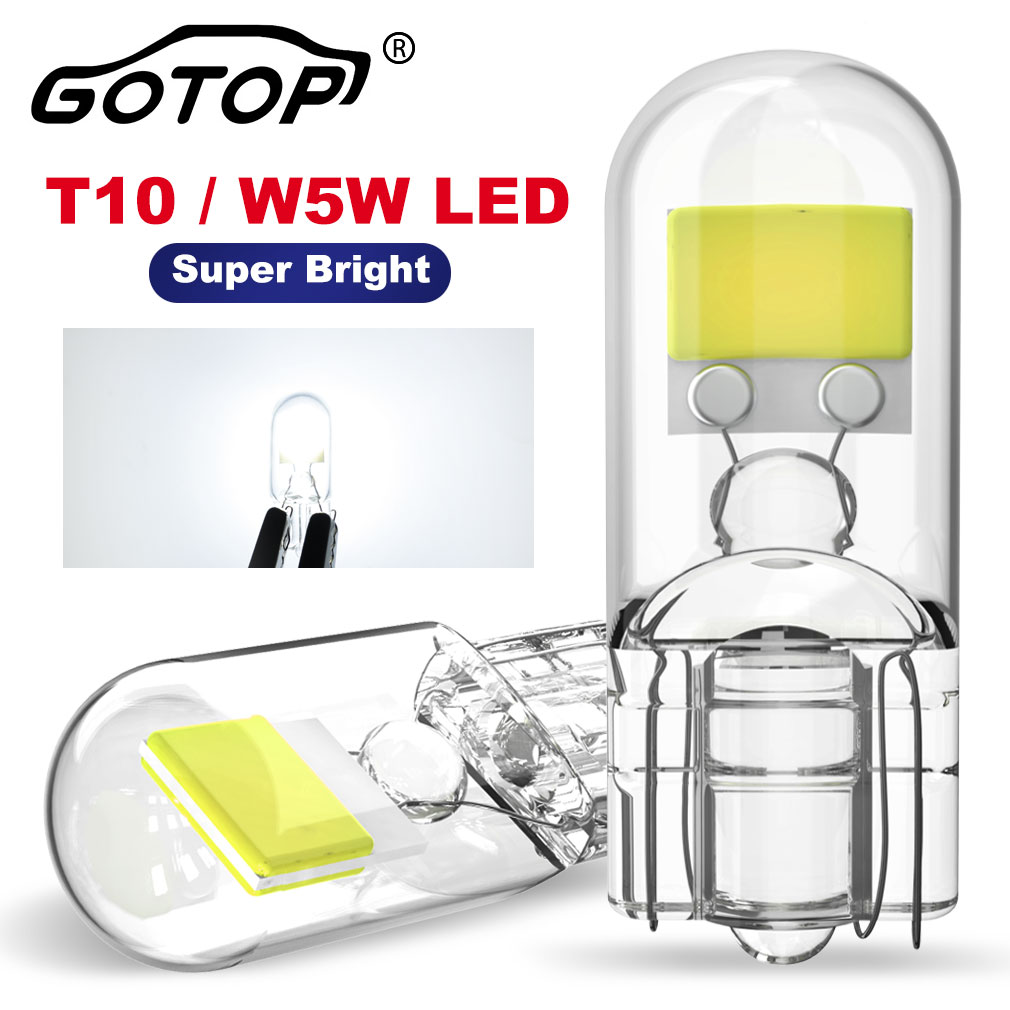 2x W5W T10 LED CANBUS sans erreur 5W5 DC 12V 6000K 194 168 LED carte intérieure de voiture dôme lumières Auto Signal ampoule blanc ambre rouge
