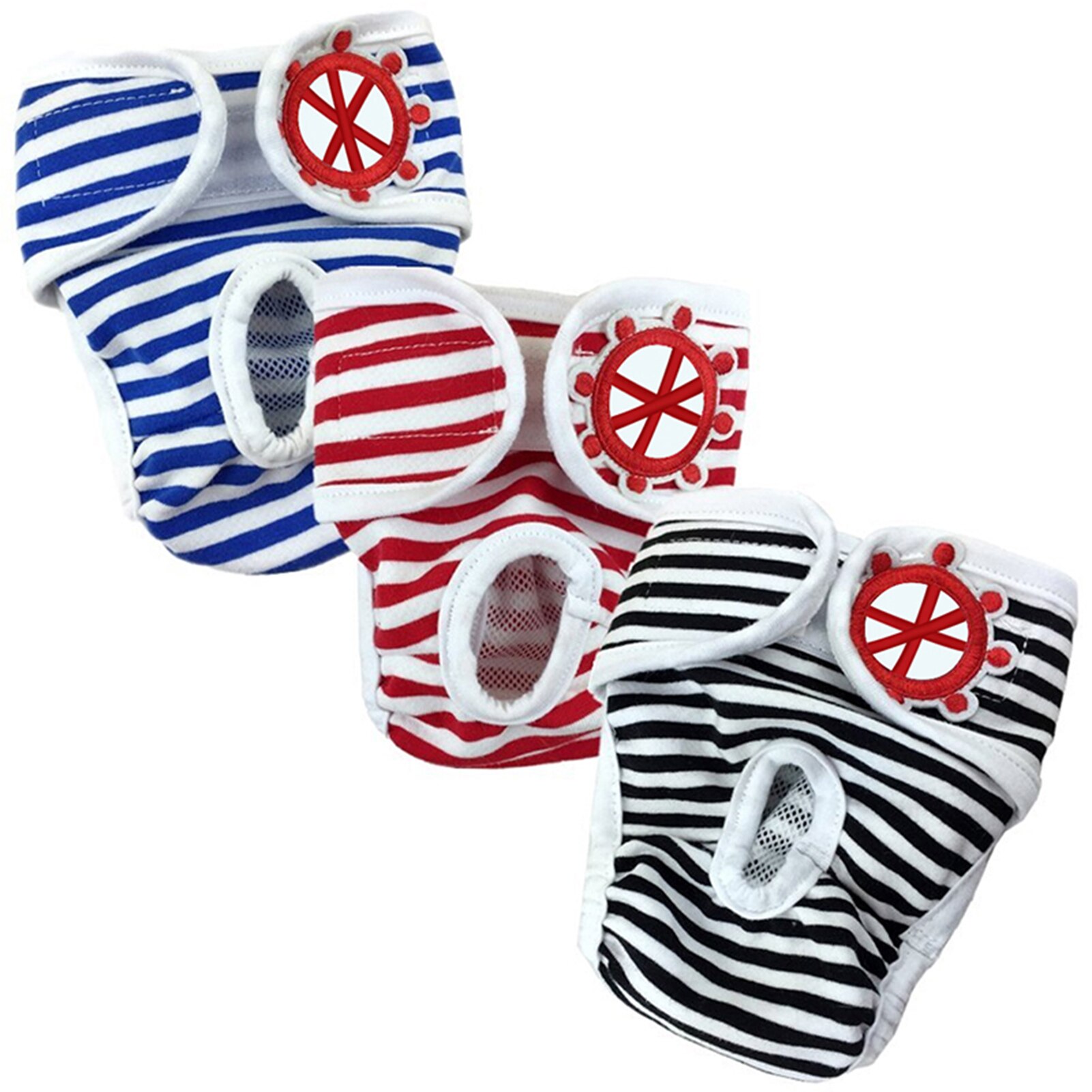 Herbruikbare Hond Luiers Ademend Katoen Puppy Buik Bands Verstelbare Klittenband Sanitaire Panty Voor Pet Hond Kat shorts