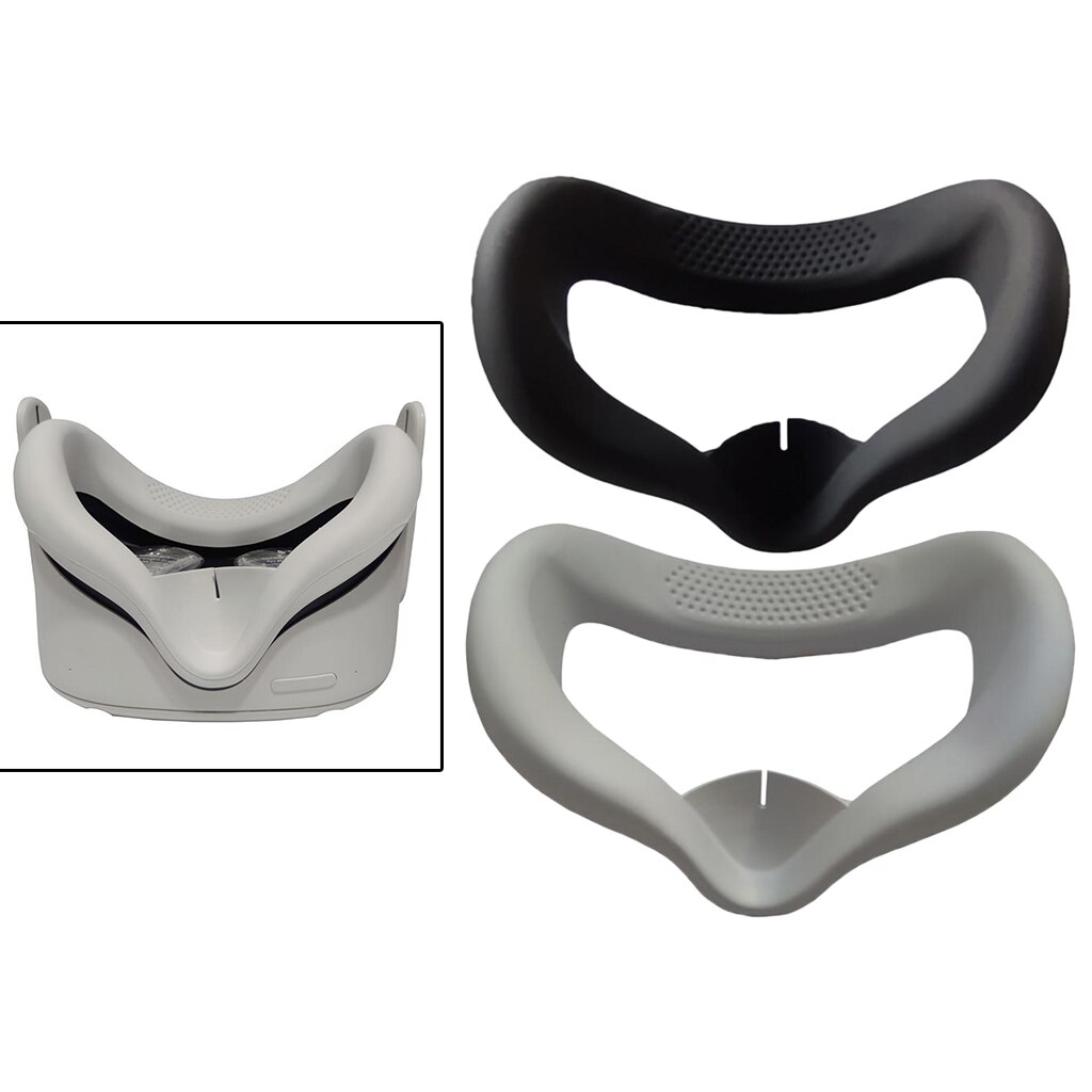 Silikon-augenpolsterabdeckung für vr-gaming-headsets, halterung für quest 2