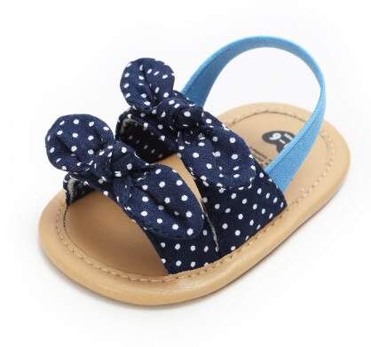 Pudcoco Zomer Kind Baby Meisje Strik Sandalen Lederen Sandalen Zomer Party Prinses Zachte Zool Flip-Flop Crib Schoenen 0-18M: D / 13-18 months