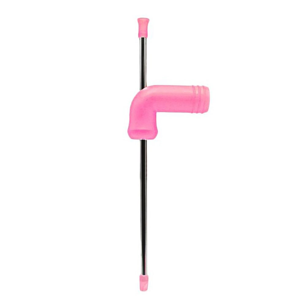 Bier Snorkel Stro Bier Bong Trechter Slammer Dubbele Snorkel Drinken Bier Bar Gereedschap Festivals Party Dispenser Beers Bottle: Pink-1
