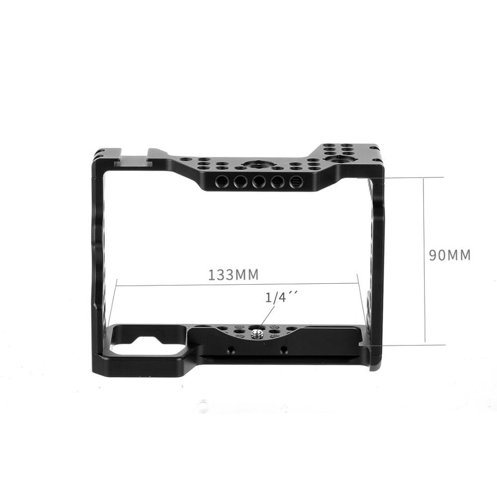 Gabbia per fotocamera con staffa per treppiede per stabilizzatore portatile in alluminio per Sony A7RIII/A7III/A7MIII SLR DSLR supporto per supporto accessori Vlog