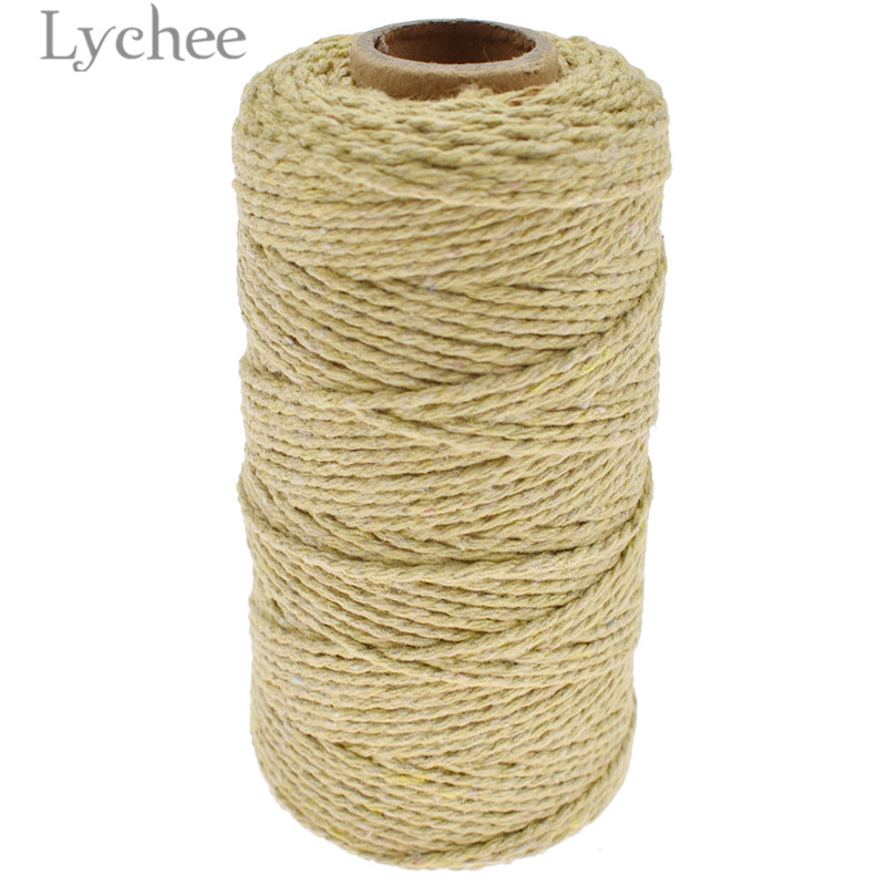 Lychee Life 100 Yards 2mm Colorful Cotton Thread High Ouality Sewing Thread DIY Sewing Accessories For Jeans Clothes Curtain: 7