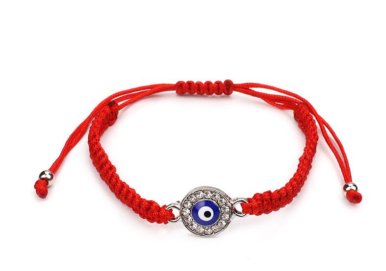 Red String Bracelet Evil Eye, Red String Of Fate, Good Luck Bracelet, Amulet, Thread Bracelet, Protection Bracelet,: silver beads