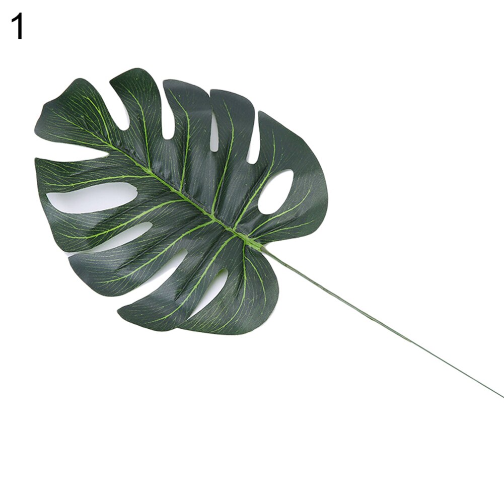 1pc nordisk stil kunstig grønn monstera blad plante hjem soverom restaurant kontor dekorasjon kunstige planter
