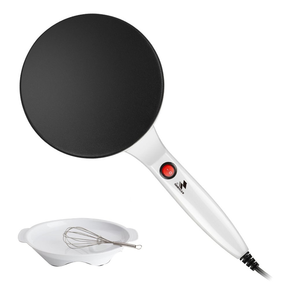 Pizza Machine Spring Cake Machine Hunchun Roll Skin Machine Home Pancake Pot Pancake Pot Electric Baking Pan: White