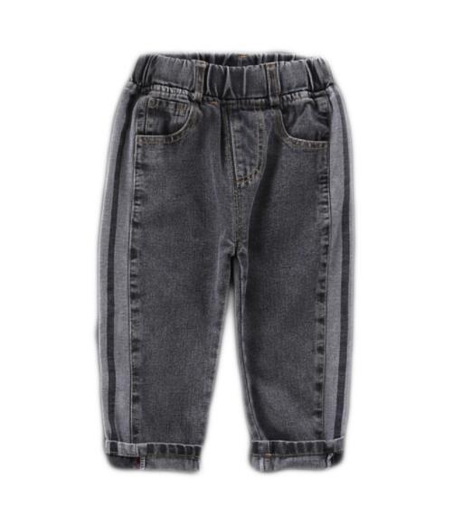 Pantalones vaqueros para chicos 2-6 años Pantalones para niños lavado Casual gris Jeans pantalones vaqueros niños ropa Jeans pantalones clásicos: 3T--height 100cm