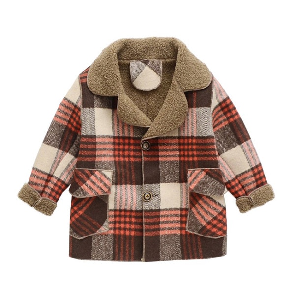 Kinderkleding Jongen Wollen Zware Jas