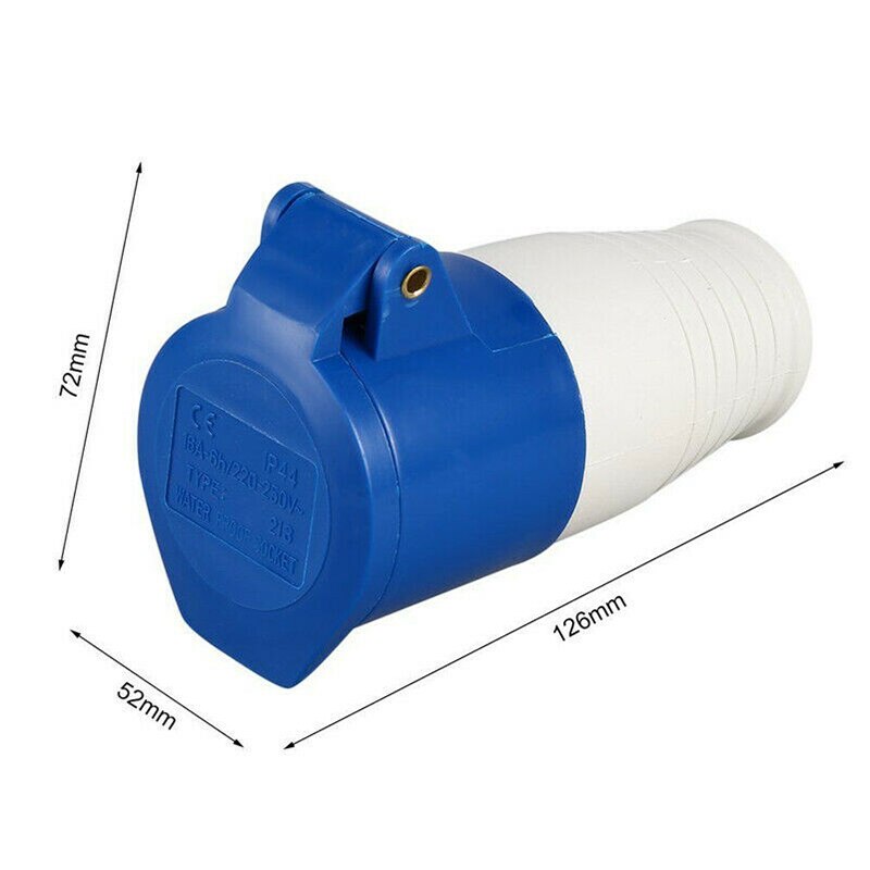 Universal 240V 16 3 Pin Industrial Site Plug Socket Male/Female Waterproof For Studio And Warehouse 3 Pin Plug Socket