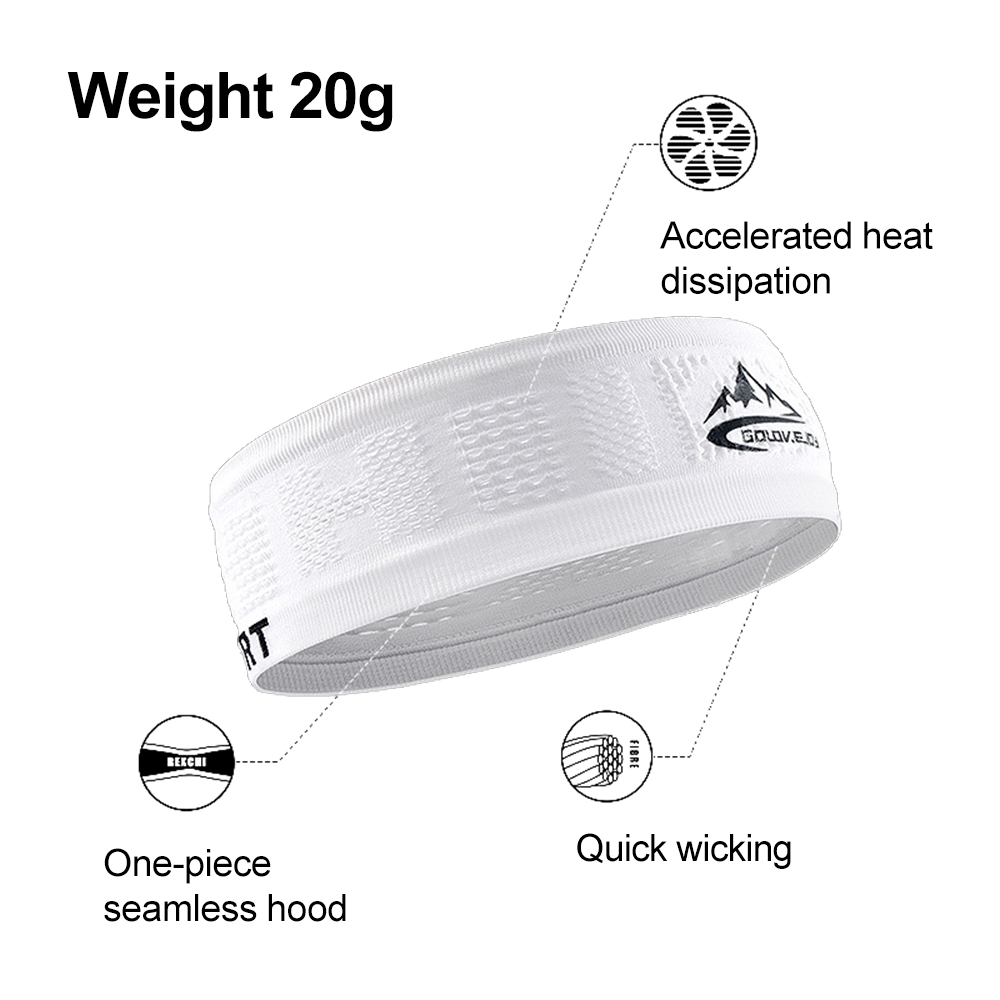 Sport Hoofdband Fietsen Hoofddeksels Mannen Vrouwen Elastische No Slip Band Basketbal Gym Fitness Tennisbescherming Hoed Unisex