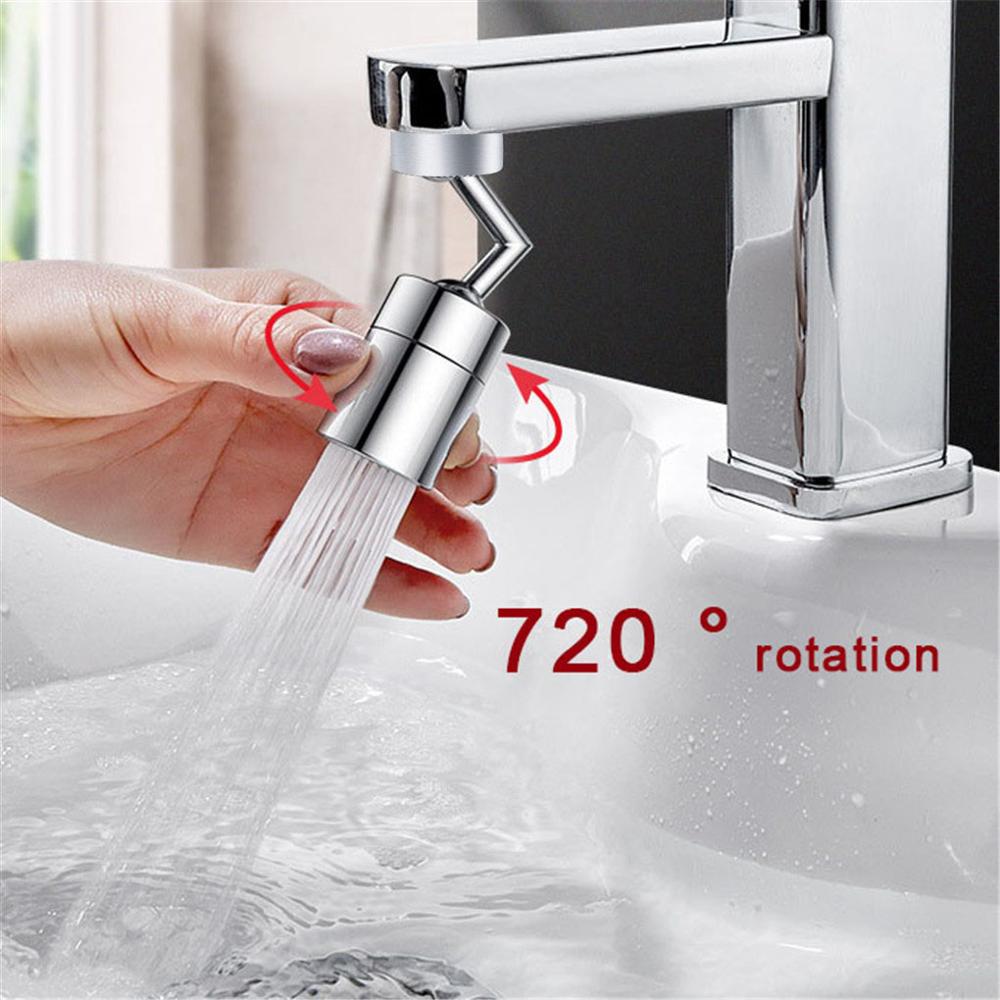 720 Degrees Splash Filter Faucet Spray Head Universal Anti Splash Filter Faucet Movable Kitchen Tap Water Saving Nozzle Sprayer