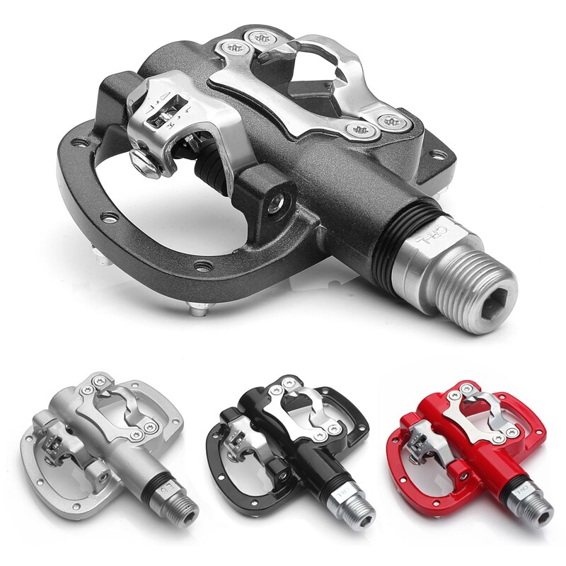 Wellgo R120B MTB Mountain Bike Clipless Pedals With Cleats SPD Compatible Bicycle Aluminum alloy Auto-lock self-locking pedal