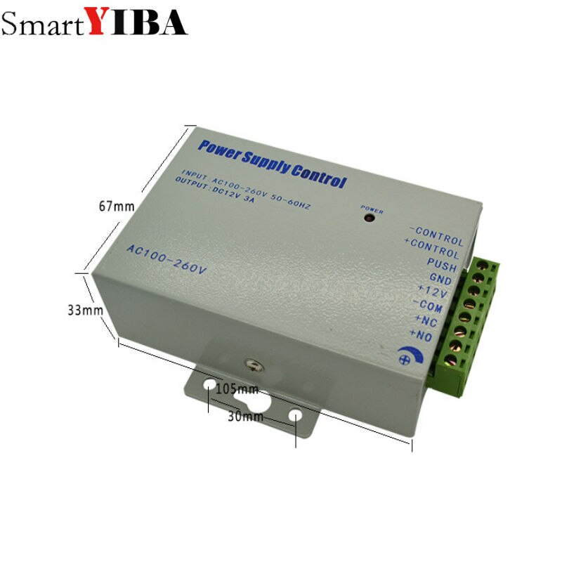 SmartYIBA 12 v 3A voeding voor video deurtelefoon toegangscontrole systeem elektrische deurslot In Voorraad Video deur