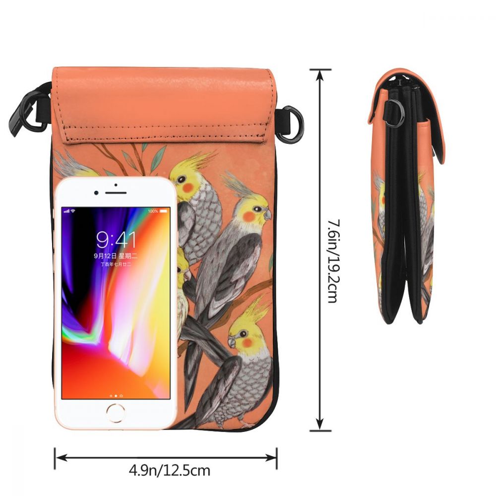 Oranje Schoudertas Oranje Cocktail Celestial Lederen Tas Multifunctionele Student Vrouwen Tas Patroon Crossbody Purse