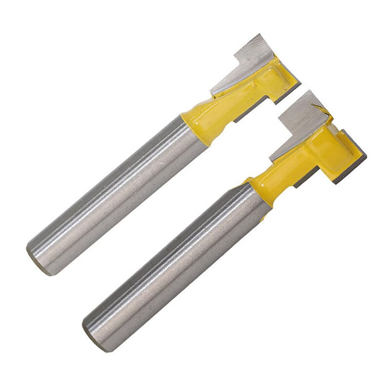 2 sztuk/partia 1/4 "cholewka t-otwór nóż router fragment dla 1/4" klątwa śruba
