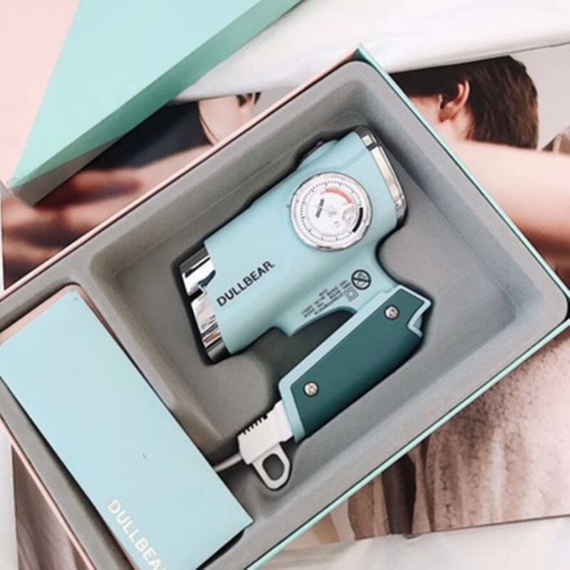 Netto czerwony DULLBEAR elektryczny zaszokować Niedźwiedź suszarka robić włosów ładna dziewczyna mała składana suszarka robić włosów o stałej temperaturze jonów ujemnych: lekki zielony / UK