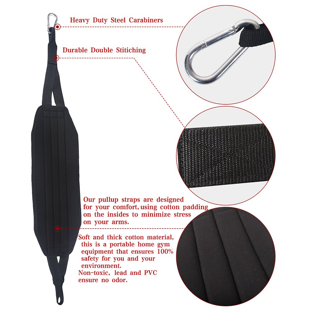Pull-up Suspension Strap Hanging Belt Horizontal Bar Abdominal Muscle Training for Effective Working-out Accessories