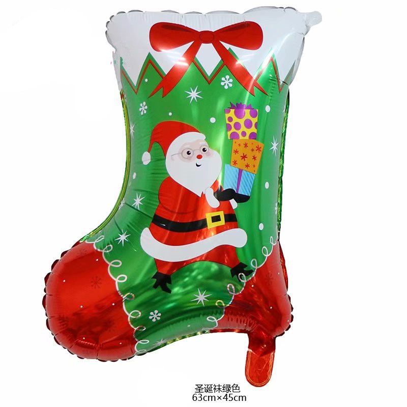 Jul lager folie ballonger pojke globos julgran ballong julfest dekorationer navidad box boll år: 18