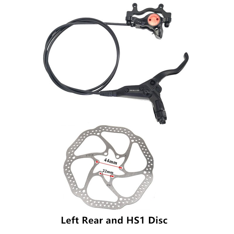 AKANTOR MTB bicycle hydraulic disc brake caliper retrofit kit disc brake beyond BR-MT200 added G3/HS1 160mm disc brand original: Left Rear and HS1