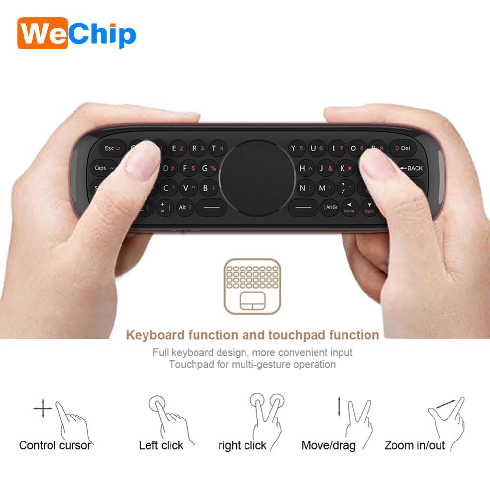 Wechip W2 Mini Keyboard with Touch Pad Mouse 2.4G Wireless Fly Air Mouse Voice Remote Control For Tv Box/Mini Pc/Tv PK Wechip W1