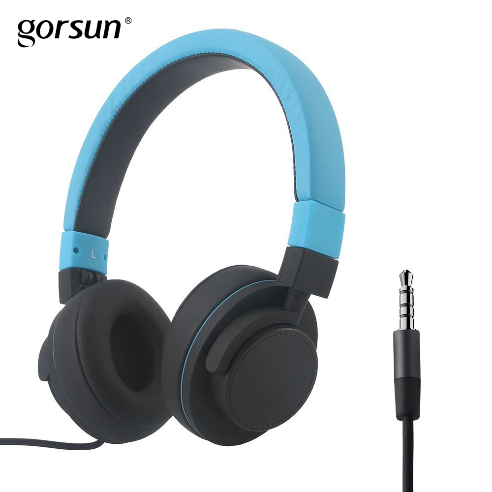 Gorsun GS788 Zachte Headsets On-ear Hoofdtelefoon met Microfoon en Volumeregeling voor Smartphones Tabletten PC Xiaomi Gaming Muziek